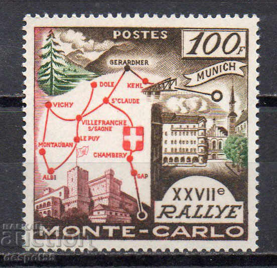 1958. Monaco. 27 Car Rally Monte Carlo.