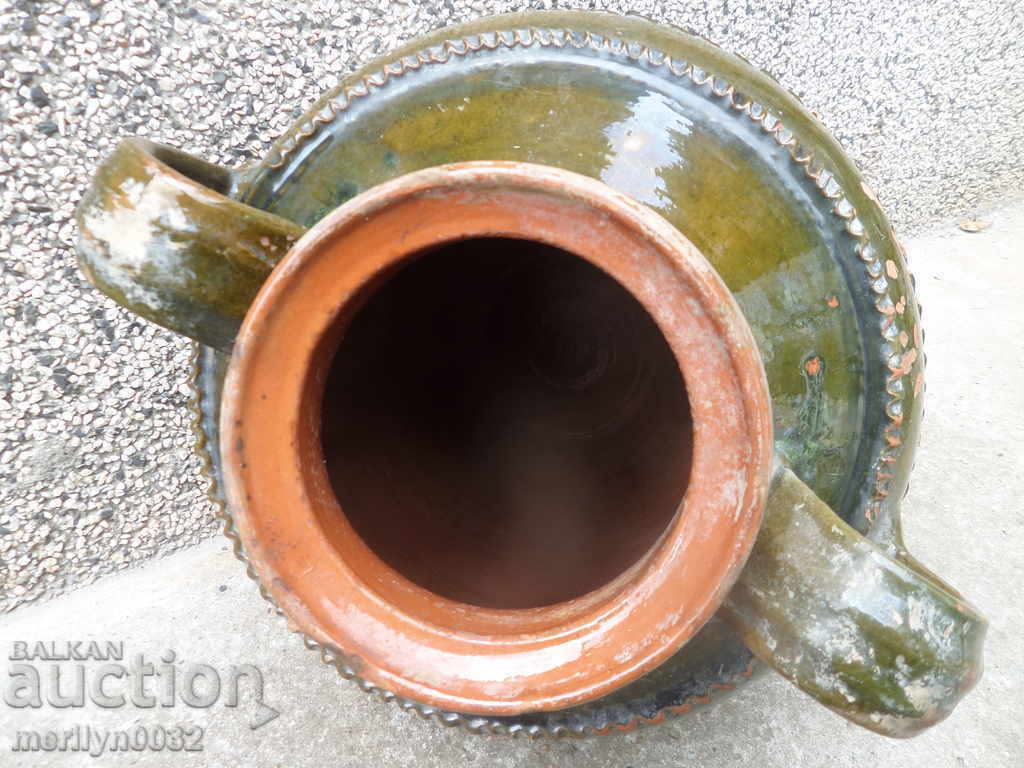 Παράδοση Παλιά πήλινο δοχείο με glench, κατσαρόλα, κεραμική, pitos Παράδοση Παλιά πήλινο δοχείο με glench, κατσαρόλα, κεραμική, pitos