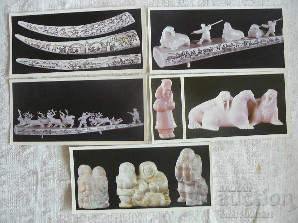 Cards 15 pieces The bob of a bone in Chukotka - 6 Cards 15 pieces The bob of a bone in Chukotka - 6