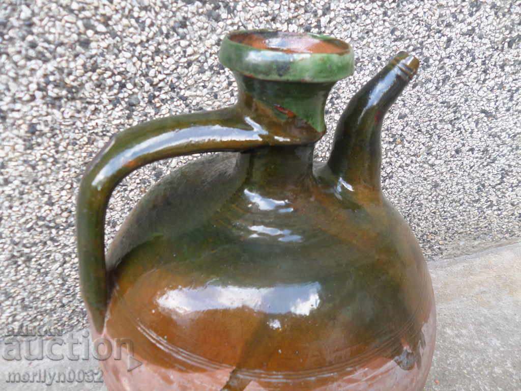 Delivery of Old clay vinegar bowl, pottery, krondir, pitcher