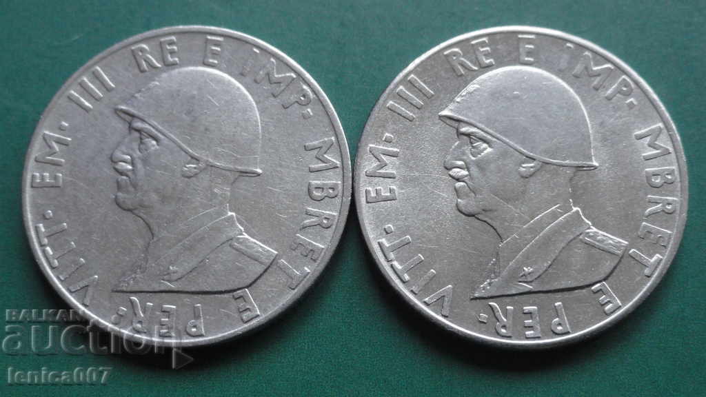 Livrarea Albania 1940-41 - 0,50 lumina (R) 2 bucati