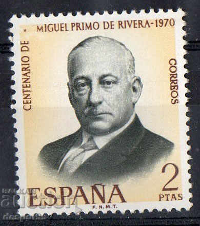 1970. Ισπανία. Miguel Primo de Rivera, γενικό και δικτάτορα.