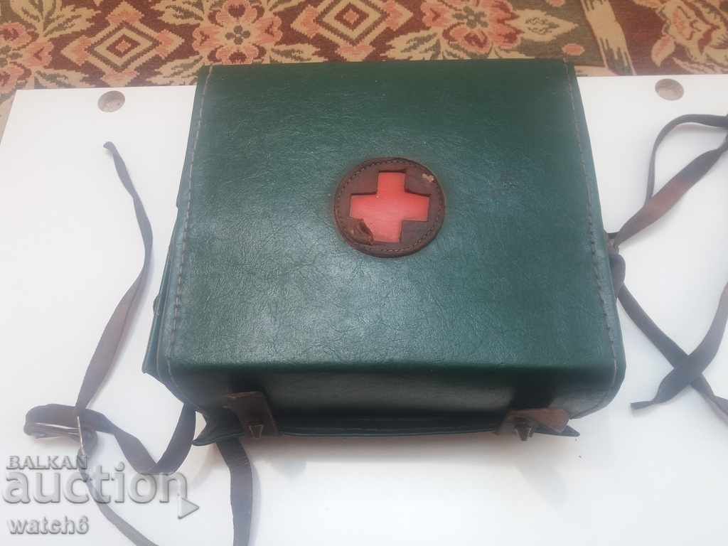 Pungă medicală veche - Crucea Roșie