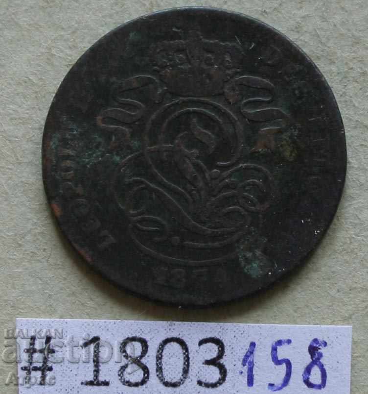 2 centimeters 1874 Belgium