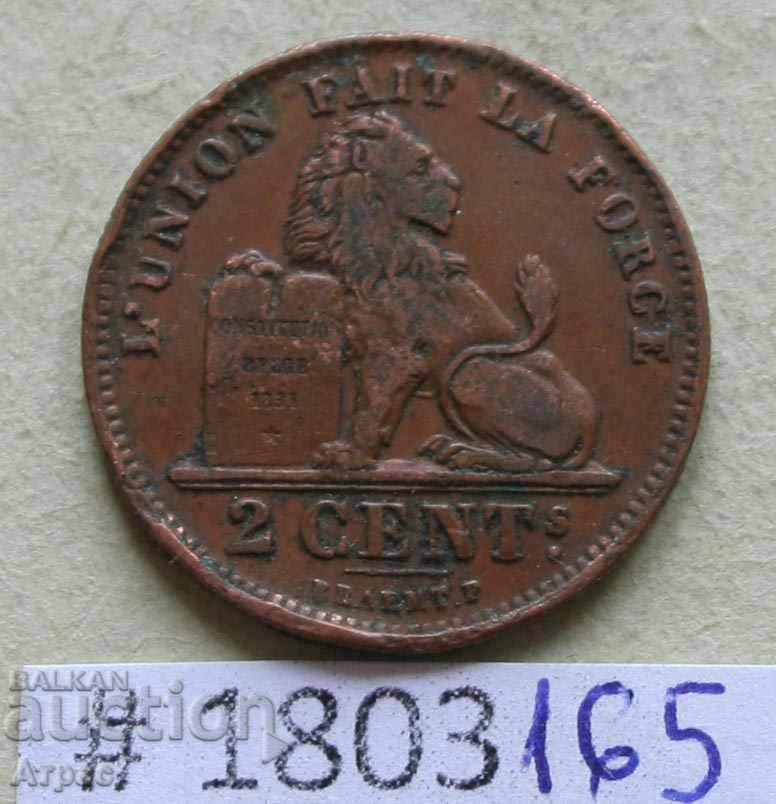 2 centime 1912 Belgia