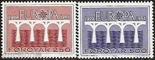 Чисти марки Европа СЕПТ1984 от Фарьорски острови