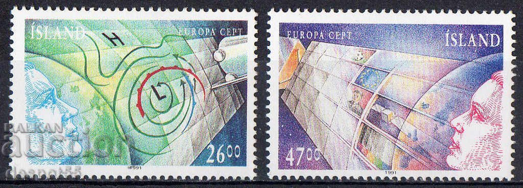 1991. Исландия. Европа - Европейски космически изследвания.