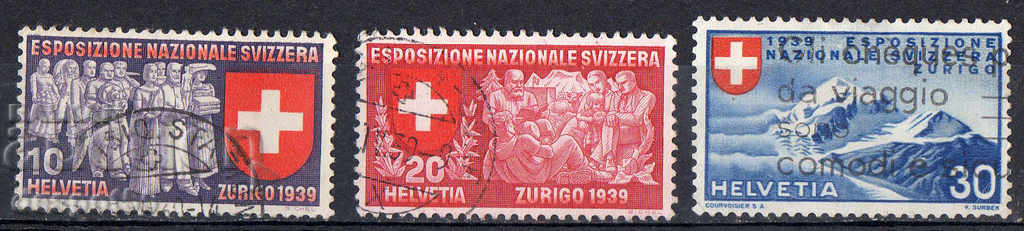 1939. Switzerland. National Philatelic Exhibition - ital. inscription