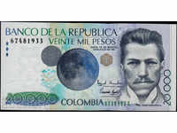 20000 pesos Colombia 1996