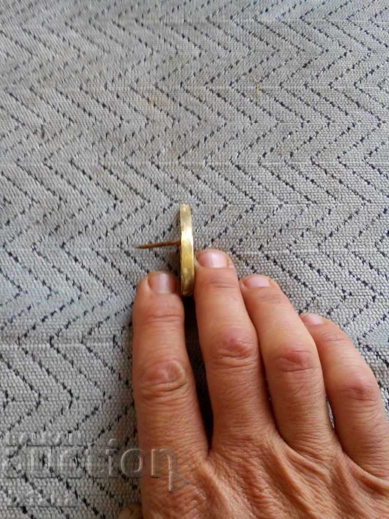 Old brass figure, number - 5 Old brass figure, number - 5