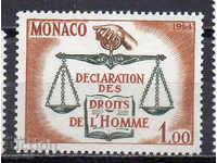 1964. Monaco. 15 years of the Declaration of Human Rights.