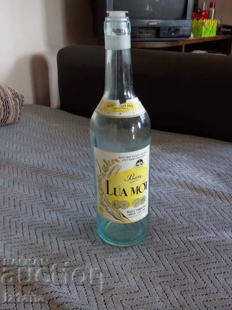 Old bottle, bottle of vodka NOVY RIS