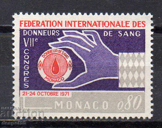 1971. Monaco. Congres al Federației Donatorilor de Sânge.