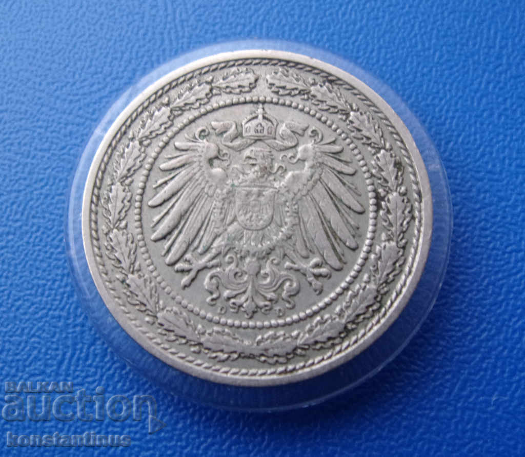 Germania 20 Pennig 1892 D UNC Foarte rar RR cu preț € 63.91 | 125.00 BGN