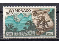 1971. Monaco. 50 de ani de la Biroul hidrografic internațional.