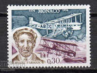 1974. Monaco. Henry Farman, flying pioneer.