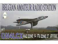 Радиолюбителска картичка - Стар военен самолет