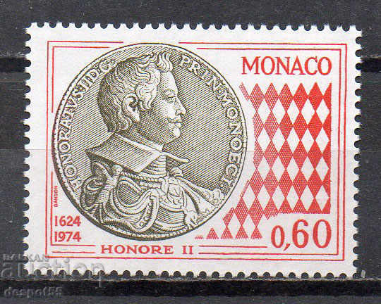 1974. Monaco. 350 de ani de la prima monedă a monedei monetare.