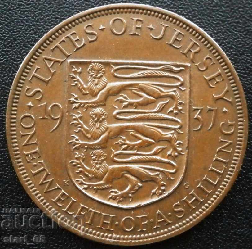 Jersey 1/12 shilling 1937