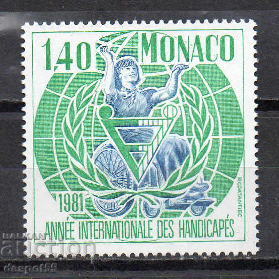 1981. Монако. Международна година на инвалидите.