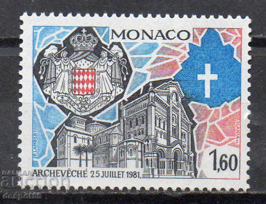 1982. Monaco. Establishing the Archbishopric of Monaco.