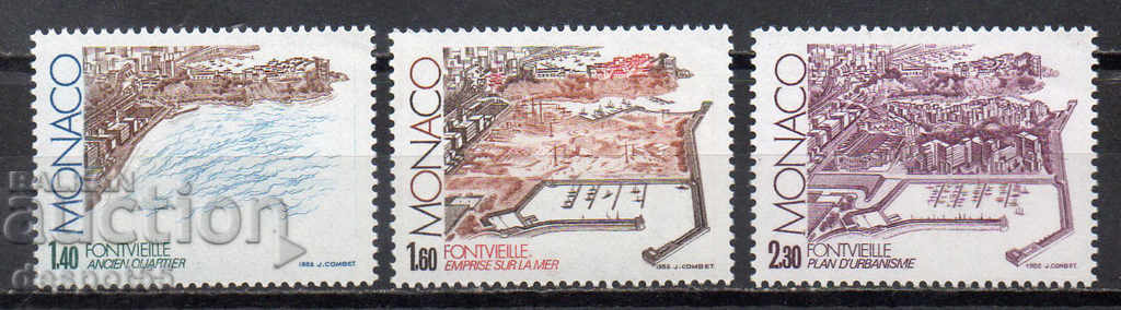 1982. Монако. Нов комплекс на Княжеството до морето.