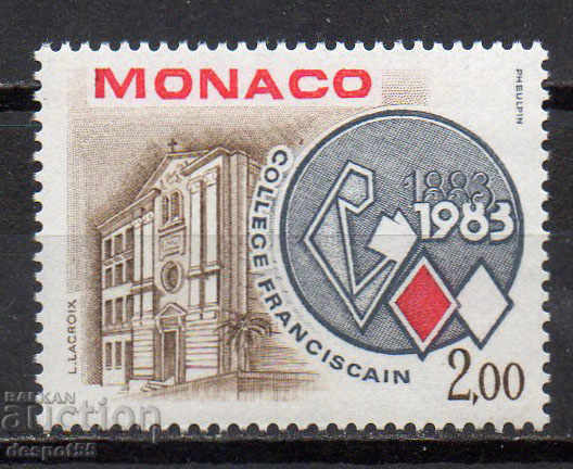 1983. Monaco. 100 de ani la Colegiul Franciscan din Monte Carlo.