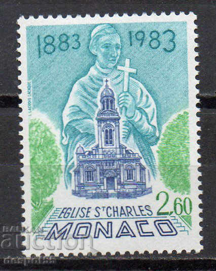 1983. Монако. 100 г. на църквата Сан Карло в Монте Карло.