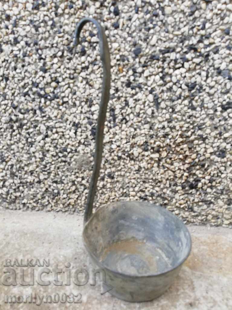 Old copper ladle for a copper tap, copper vessel kishkil cap with price 69.00 BGN | € 35.28 Old copper ladle for a copper tap, copper vessel kishkil cap with price 69.00 BGN | € 35.28