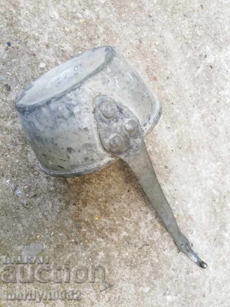 Auction Old copper ladle for a copper tap, copper vessel kishkil cap Auction Old copper ladle for a copper tap, copper vessel kishkil cap