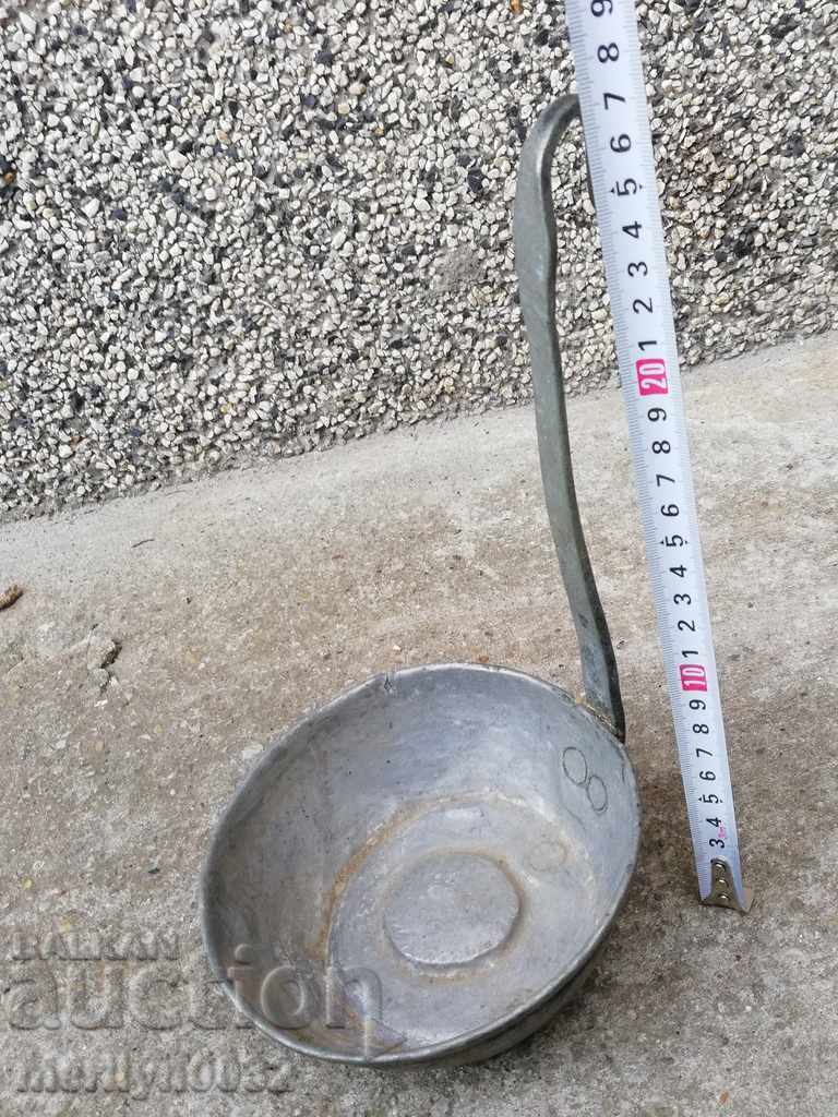 Old copper ladle, pan, copper, copper pot, pit - 7 Old copper ladle, pan, copper, copper pot, pit - 7