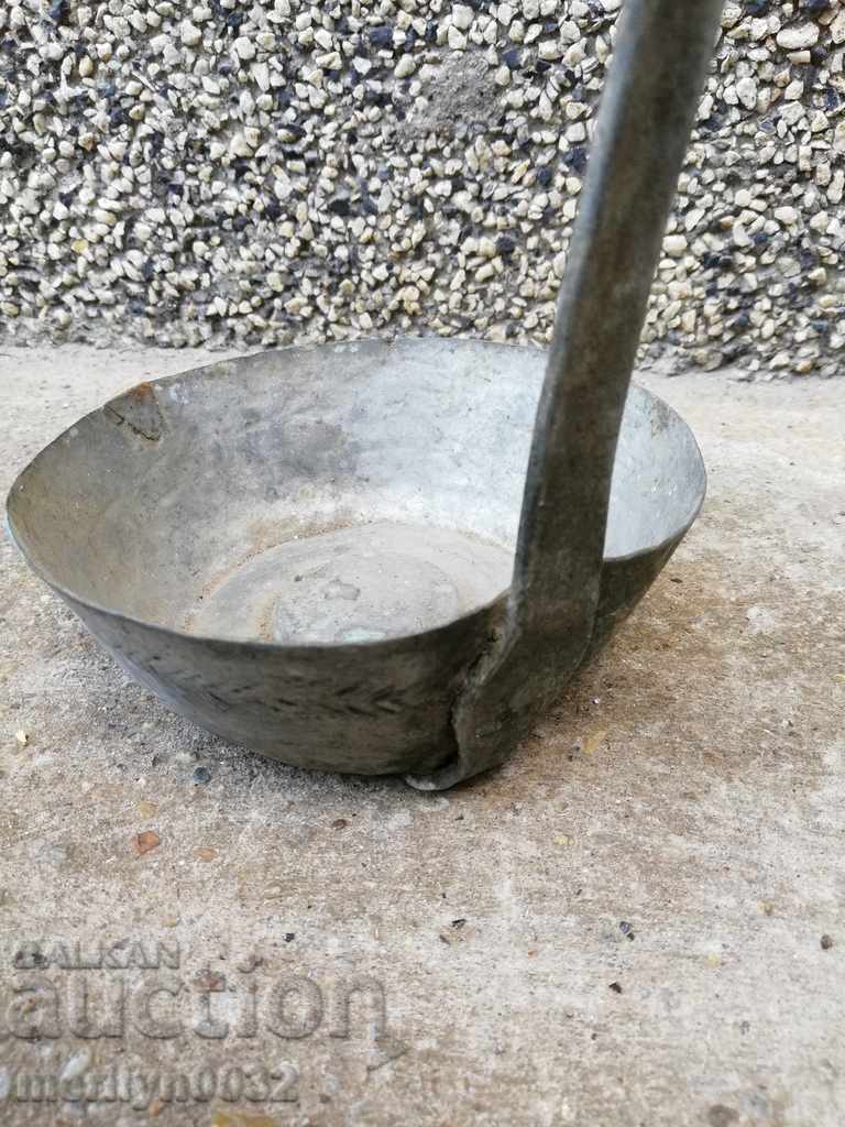 Παλιά χάλκινη κουτάλα χαλκός, χάλκινο δοχείο, καπάκι λάκκου Kishkil - 5 Παλιά χάλκινη κουτάλα χαλκός, χάλκινο δοχείο, καπάκι λάκκου Kishkil - 5