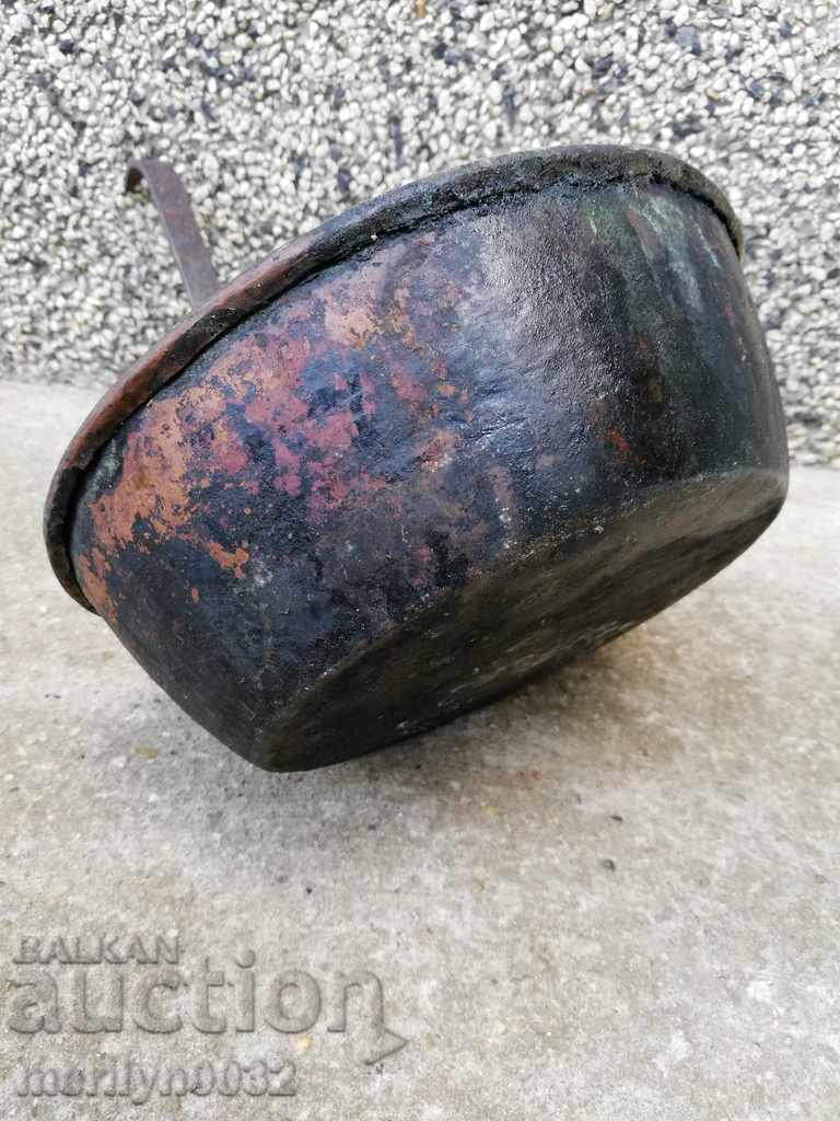 Παλιά κατσαρόλα χαλκού, χαλκού, δίσκος, δοχείο χαλκού - 7 Παλιά κατσαρόλα χαλκού, χαλκού, δίσκος, δοχείο χαλκού - 7