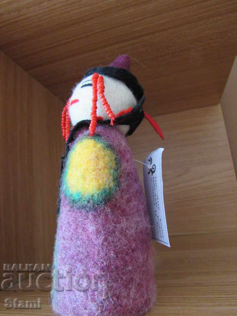 Παράδοση Αυθεντική κούκλα σουβενίρ από τη Μογγολία αισθάνθηκε Παράδοση Αυθεντική κούκλα σουβενίρ από τη Μογγολία αισθάνθηκε