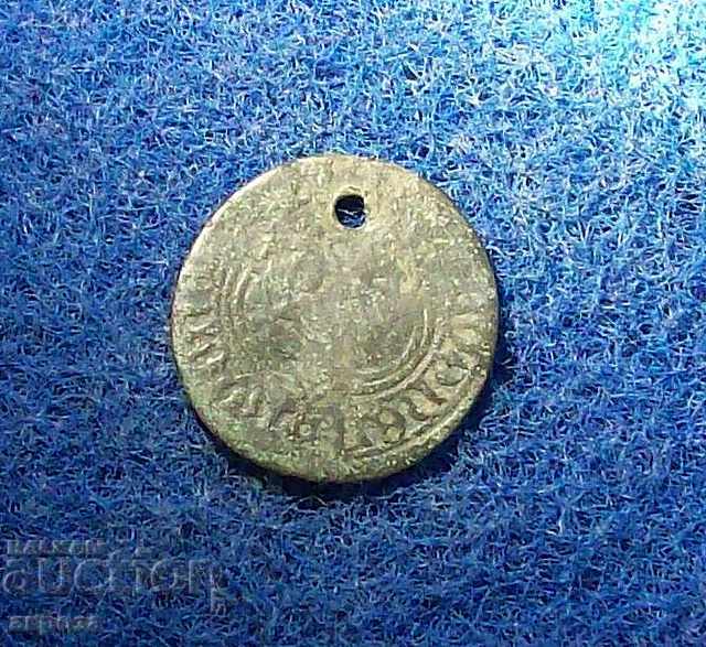 Стара западноевропейска монета-23мм-д