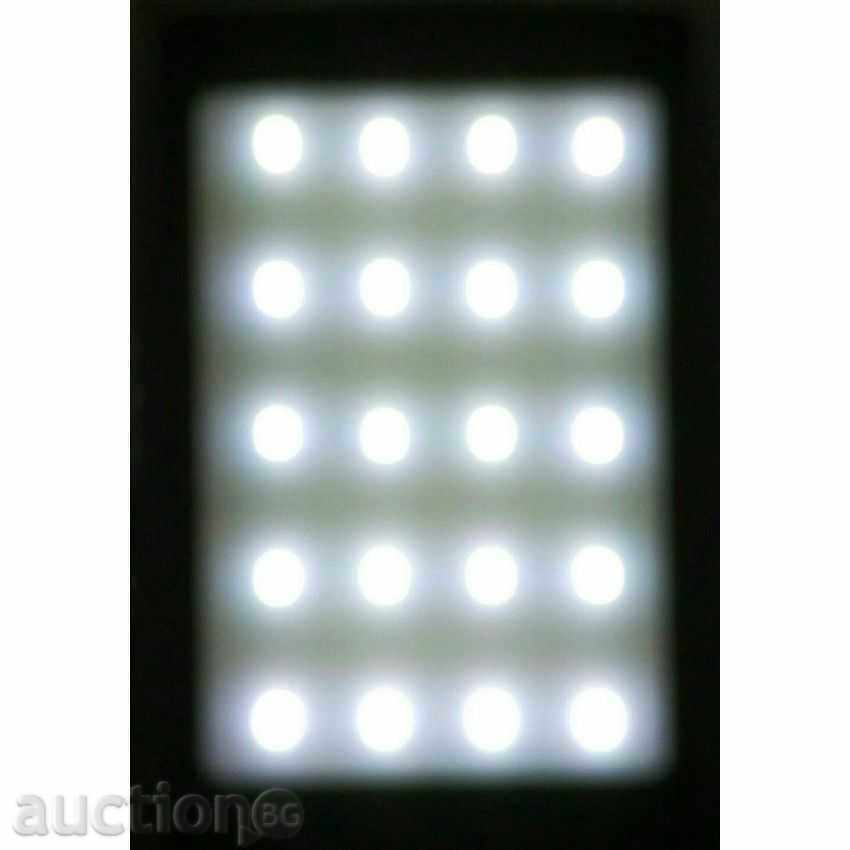 Auction External battery - Power Bank 16000 mAh + LED panel Auction External battery - Power Bank 16000 mAh + LED panel