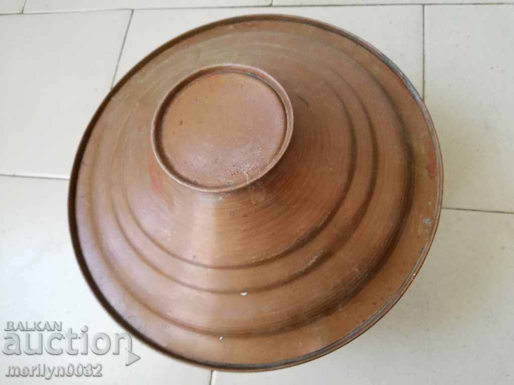 Copper pot with lid, copper vessel, tray, bowl - 7