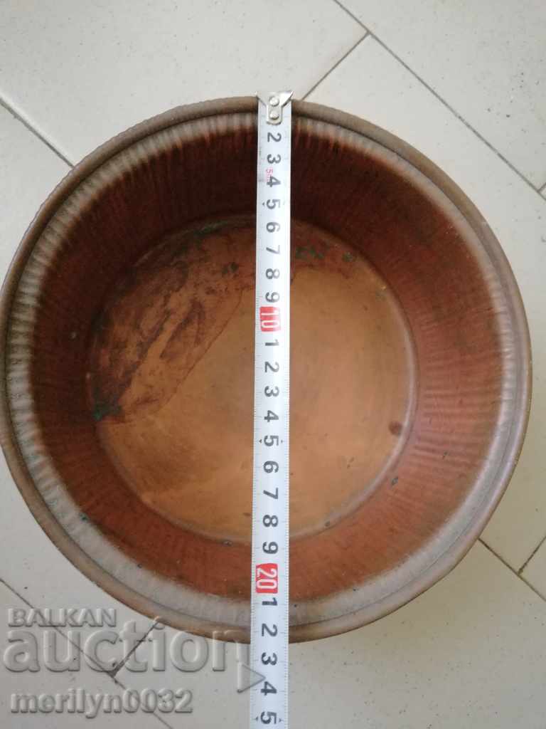 Copper pot with lid, copper vessel, tray, bowl - 6 Copper pot with lid, copper vessel, tray, bowl - 6