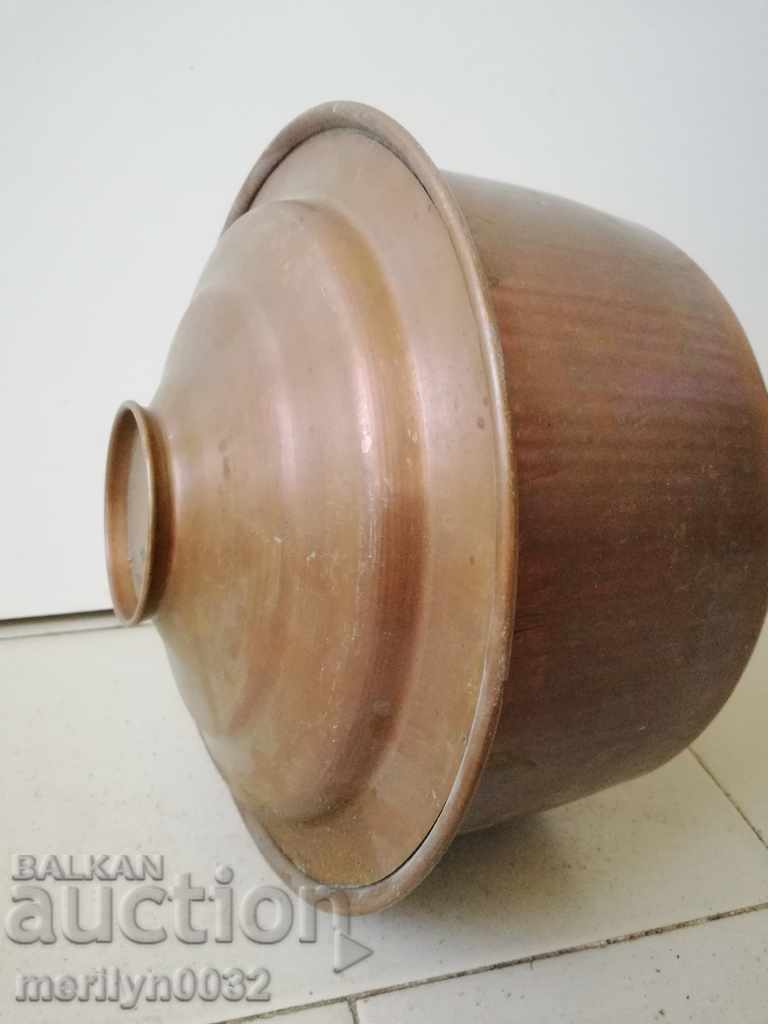 Copper pot with lid, copper vessel, tray, bowl - 7 Copper pot with lid, copper vessel, tray, bowl - 7