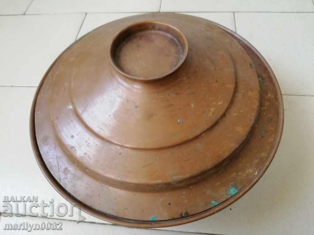 Copper pot with lid, copper vessel, tray, bowl - 5 Copper pot with lid, copper vessel, tray, bowl - 5