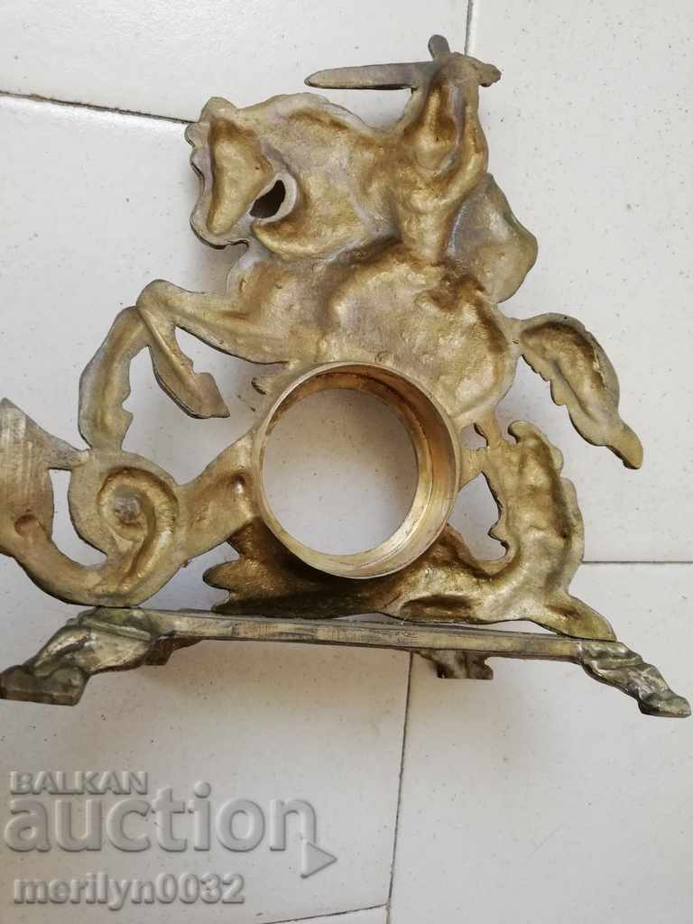 Свети Георги и змея фигура пластика статуетка от часовник - 7