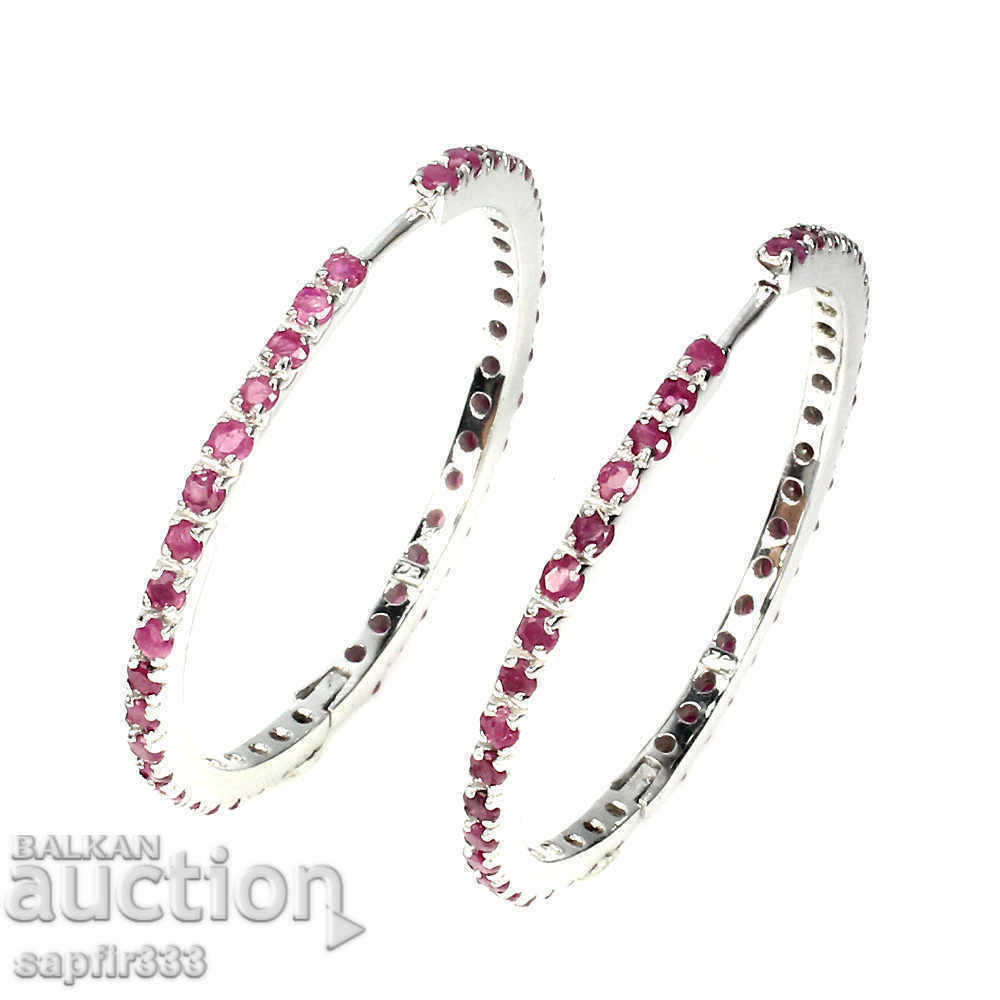 RUBIES LUXURY AND UNIQUE DESIGNER EARRINGS LARGE RING with price 580.00 BGN | € 296.55