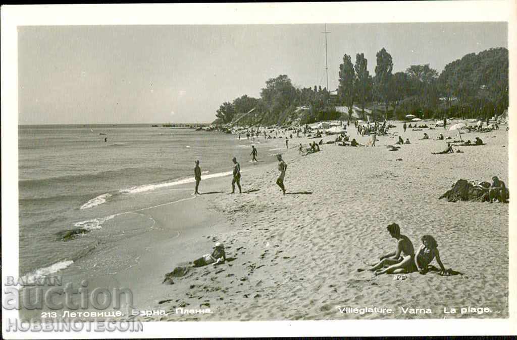 CARD VARNA BEACH before 1954