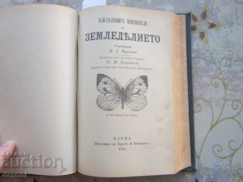 Стара книга Пчеларство Птицевъдство Вредители 1895 год - 6 Стара книга Пчеларство Птицевъдство Вредители 1895 год - 6