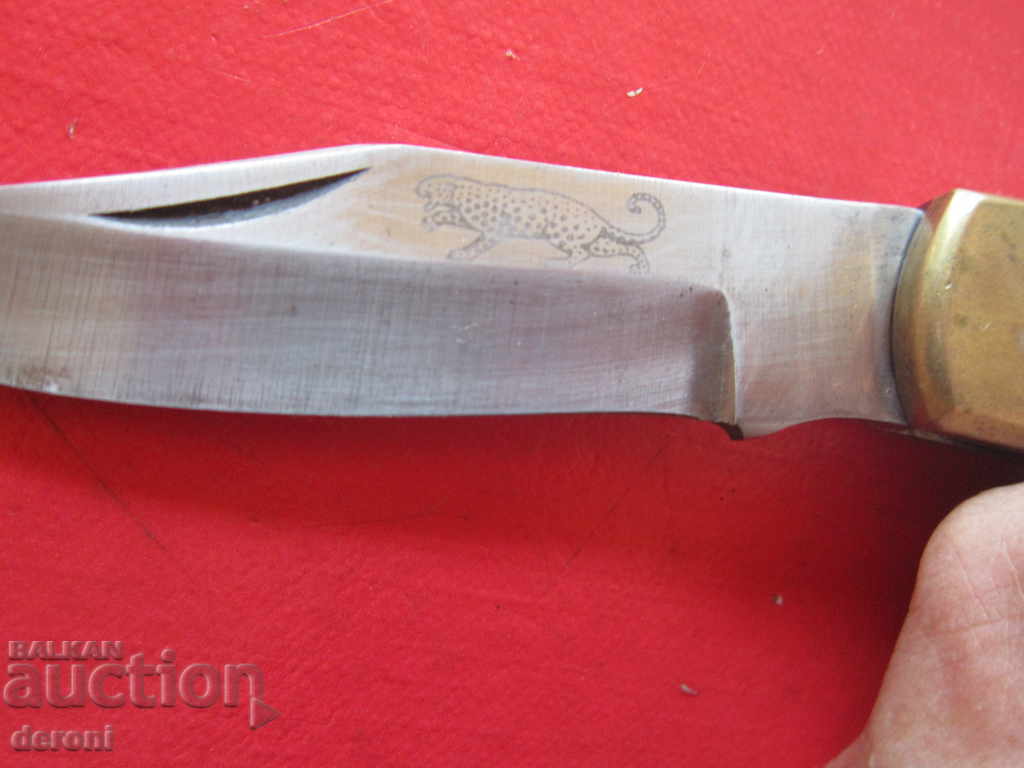 Unique French knife Panter knife blade with price 35.00 BGN | € 17.90 Unique French knife Panter knife blade with price 35.00 BGN | € 17.90