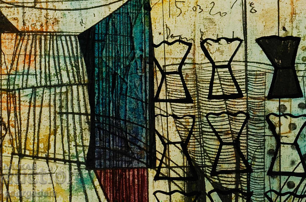 Delivery of painting, oil, cardboard