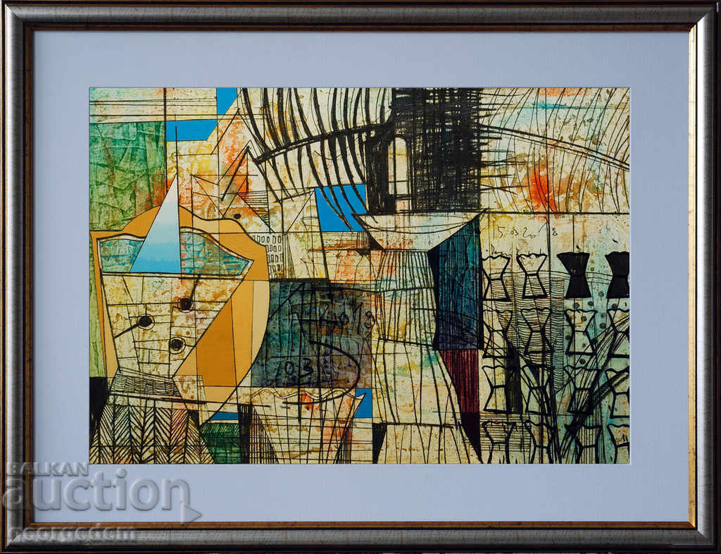 painting, oil, cardboard