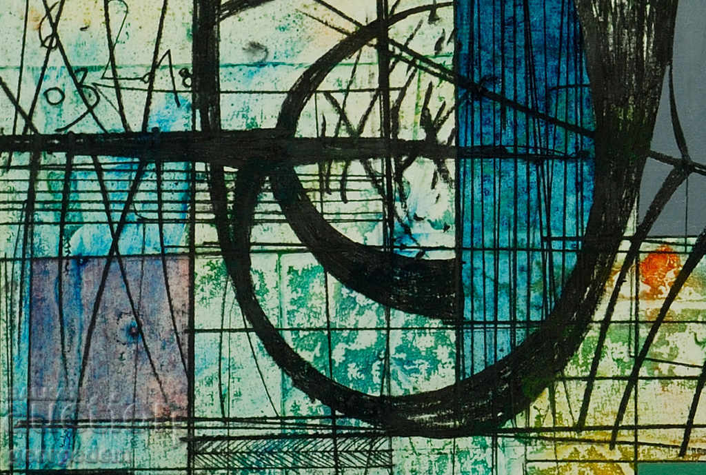 Auction painting, oil, cardboard Auction painting, oil, cardboard