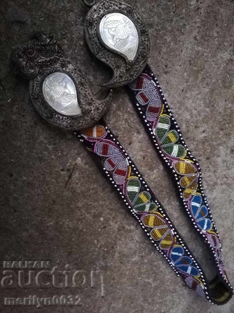 Auction  Renaissance pafts silver filigree granulation mother-of-pearl pafts