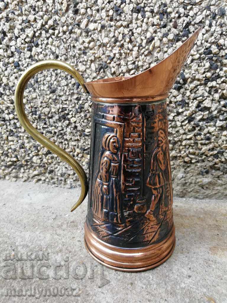 A copper jug of a baker, a copper bowl of a goblet with price 65.00 BGN | € 33.23 A copper jug of a baker, a copper bowl of a goblet with price 65.00 BGN | € 33.23
